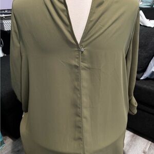 Lightweight Olive Blouse